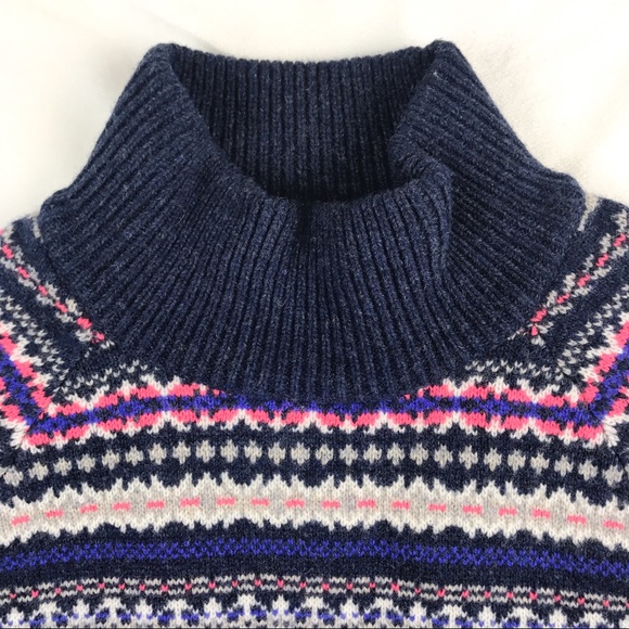 NWOT J. Crew Fair Isle Turtleneck Sweater - Picture 3 of 5